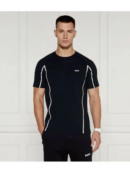 BOSS GREEN Tricou Tape | stretch verde