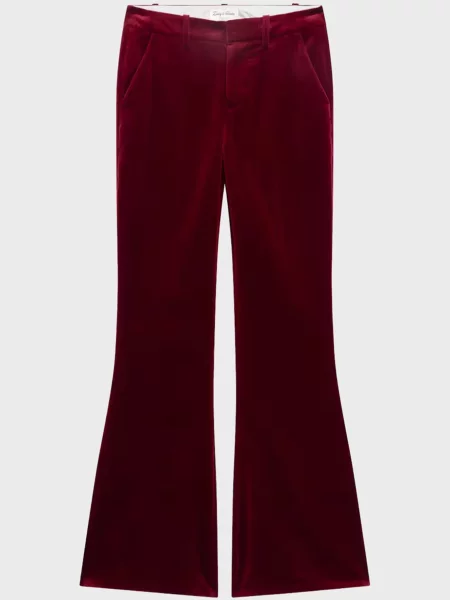 Бархатные брюки Zadig&voltaire красные