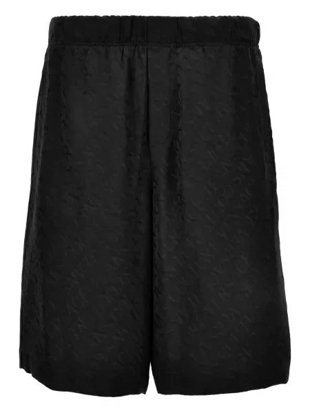 Talia szorty jeansowe Versace Jeans Couture z nadrukiem czarne