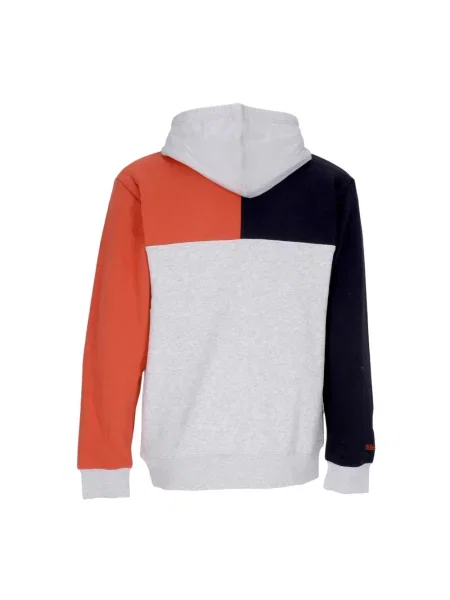 Bluza z kapturem Mitchell & Ness z kapturem wiązana szara