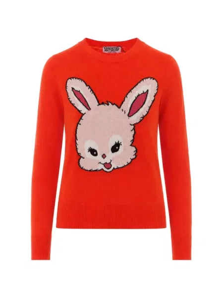 Pulover Essentiel Antwerp cu broderie roșu