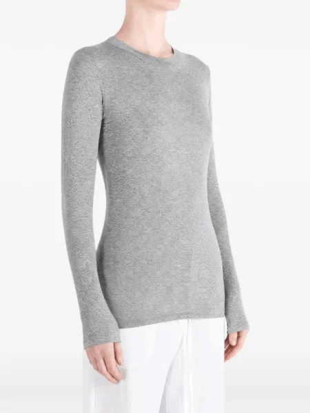 Lung tricou Auralee gri
