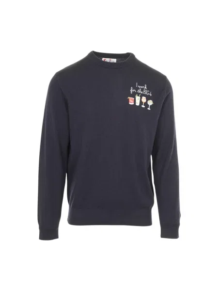 Sweter Mc2 Saint Barth niebieski