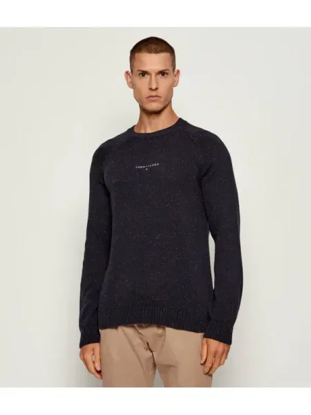Tommy Jeans Pulover Bleumarin
