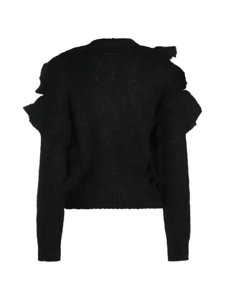 Pulover Elisabetta Franchi cu volane negru