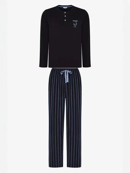 Penti Duga pidžama Pyjama-Sets' crna