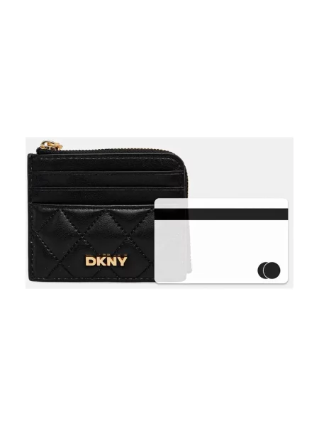 Dkny portfel skórzany czarny