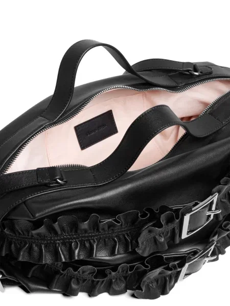 Geantă de mână Simone Rocha din piele biker negru