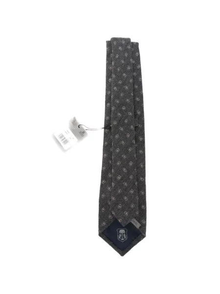 Cravată Corneliani cu model paisley gri