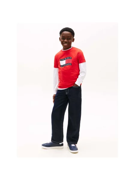 Tričko Tommy Hilfiger červená