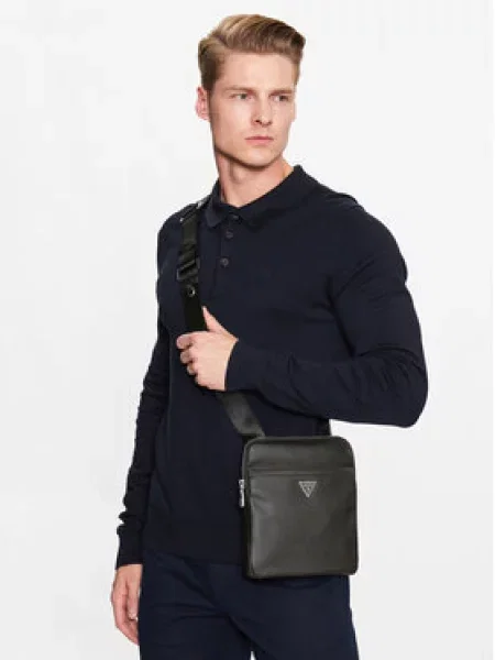 Guess Brašna Certosa Saffiano Smart HMECSA černá