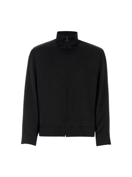 Lniana bluza sportowa Valentino Garavani czarna