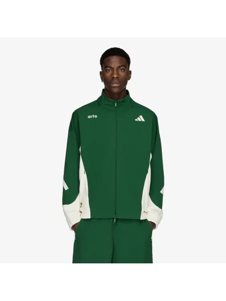 Jachetă adidas x Arte Antwerp Z.N.E. Mix Full-Zip Tracktop Amazon Green/ Off White M alb
