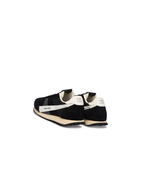 Tenisice Tommy Jeans Retro Runner Archive Open Mesh crna