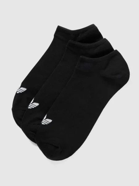 Skarpety do sneakersów z nadrukiem z logo w zestaw 3 szt. Adidas Originals czarne
