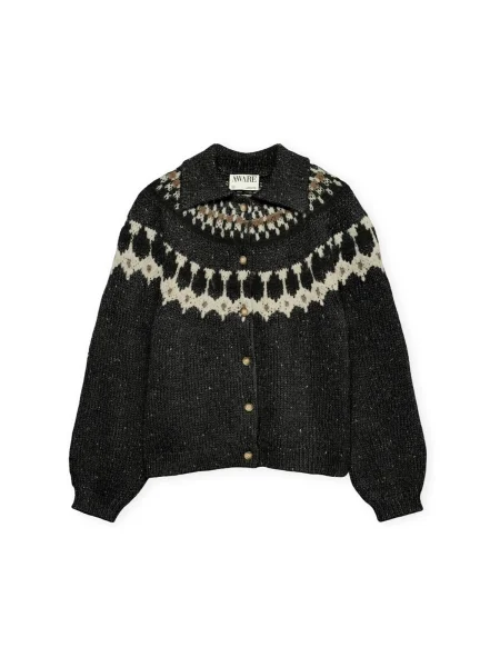 Aware Kardigán melírovaná / biela sivá