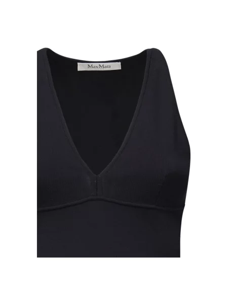 Sweter Max Mara bez rękawów czarny