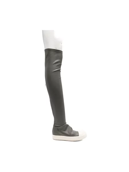 Muszkieterki Rick Owens skórzane szare