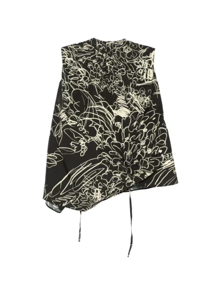 Top Jnby cu model floral negru