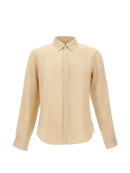 Cămașă Polo Ralph Lauren cu broderie galben