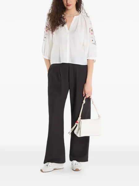 Bluză Desigual cu model floral alb