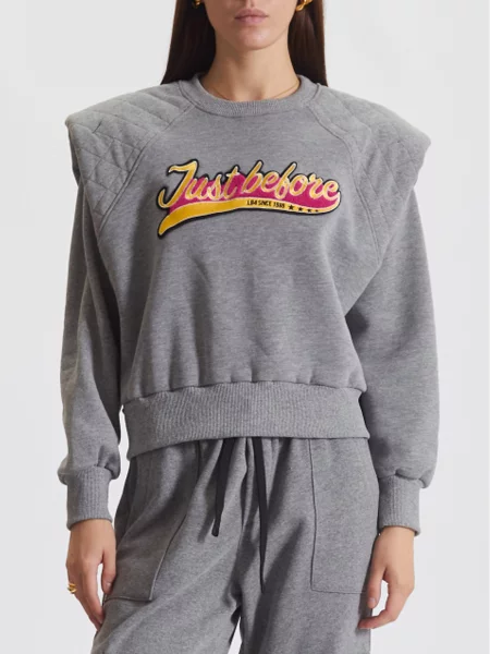 Світшот Just Before сірий