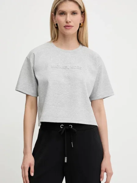 Тениска MICHAEL Michael Kors дамска сиво
