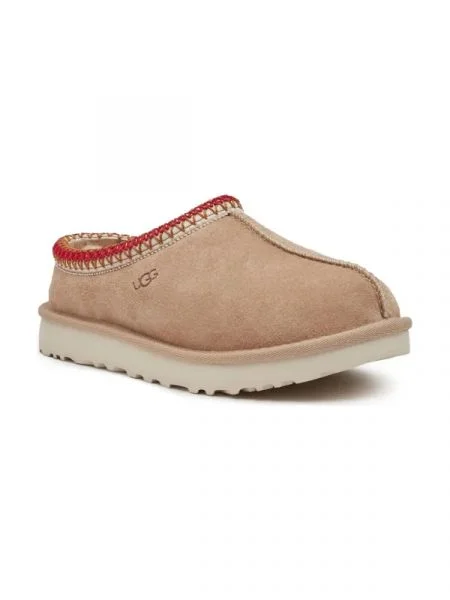 UGG De piele papuci de casă W TASMAN cu adaos de lână maro