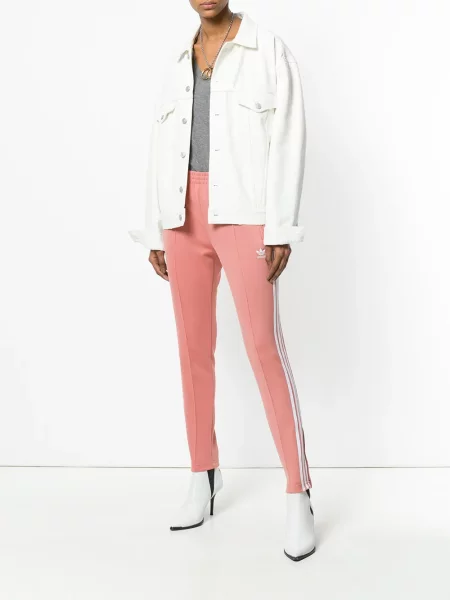 Pantaloni Adidas alergare roz