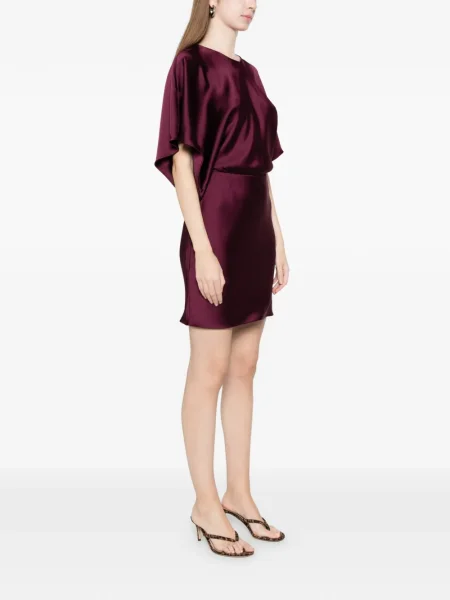 Mini rochie mini Norma Kamali de costum mini violet