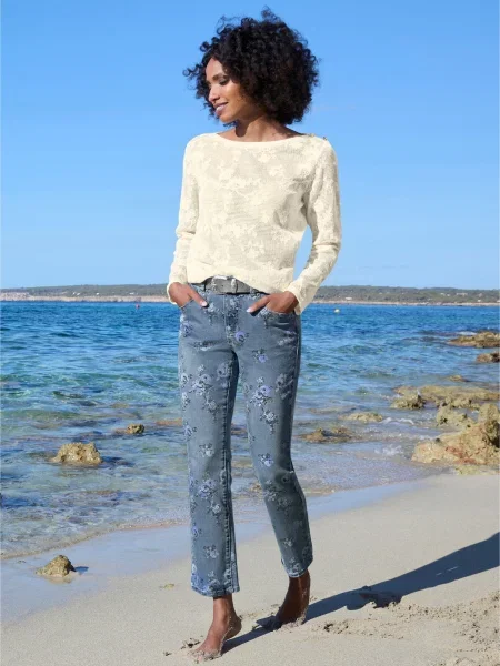 Heine Jeans bleumarin / denim / deschis albastru