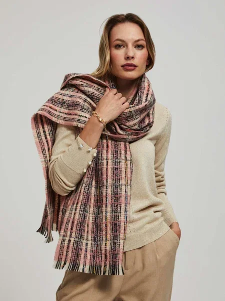 Fular Marisse în carouri negru