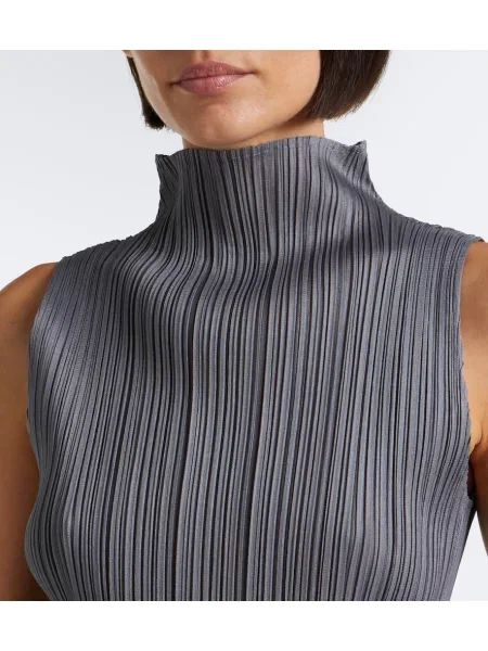 Top Pleats Please Issey Miyake gri