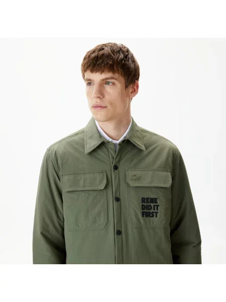 Рубашка Lacoste зеленая
