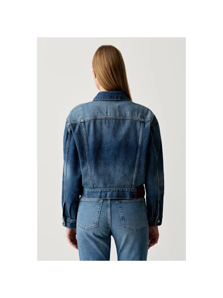Calvin Klein Jeans džínsová bunda dámska modrá