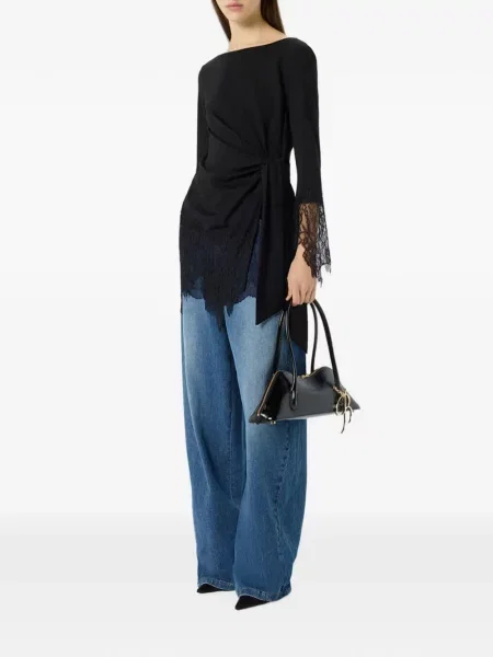 Bluză Blumarine din dantelă negru