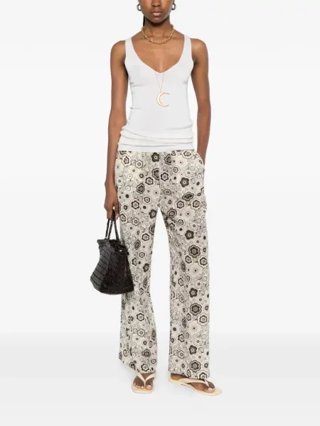 Pantaloni Aspesi cu model floral cu imagine