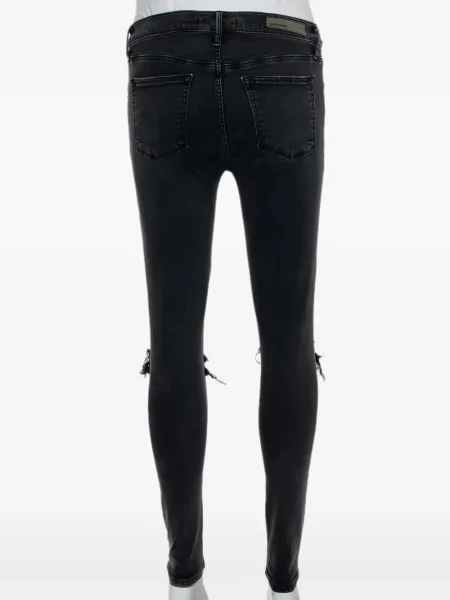 Слаб дънки skinny fit Grlfrnd с протрити краища сиво