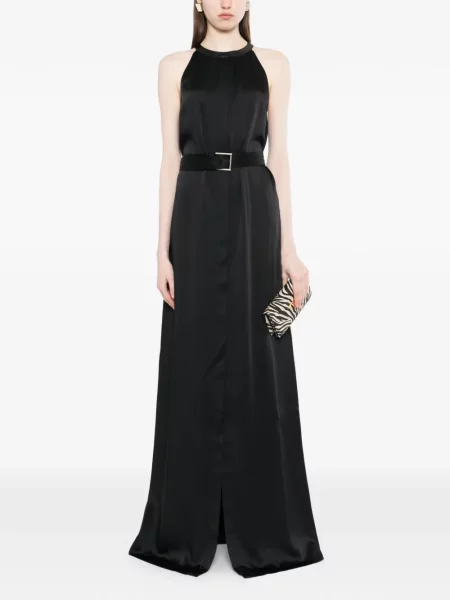 Rochie Tom Ford cu crăpătură de costum negru