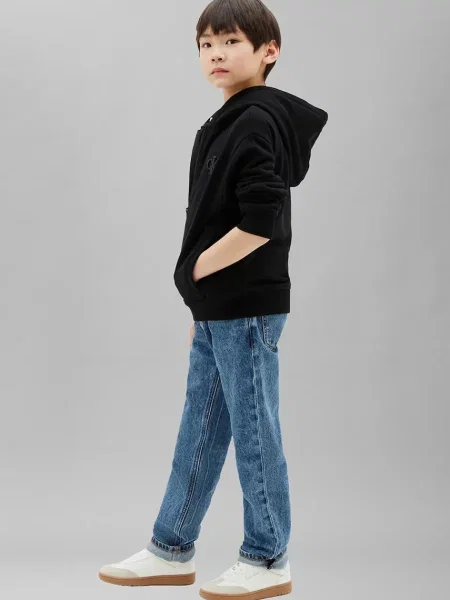 Суичър с качулка Calvin Klein Jeans черно