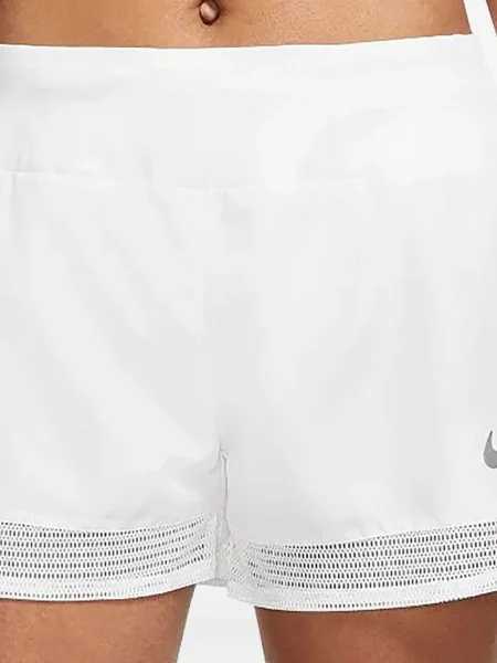 Pantaloni scurți Nike alergare cu talie înaltă în carouri albastru