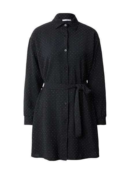 Hailys Rochie tip bluză negru alb