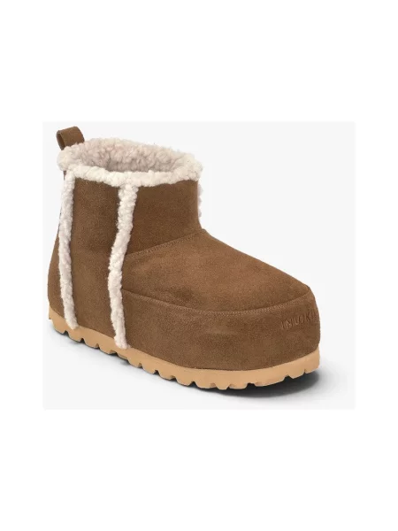 Buty do kostki Inuikii wełniane brązowe