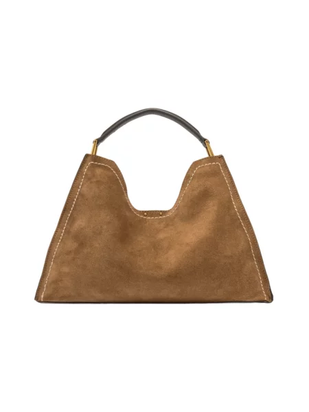 Torebka hobo Gianni Chiarini zamszowa brązowa
