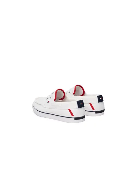 Tenisky Tommy Hilfiger Th Boat Vulc Sneaker Canvas biela