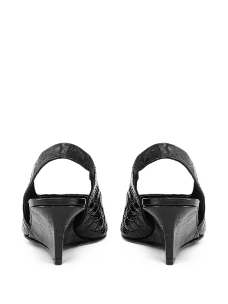 Pantofi cu toc Notabene slingback negru