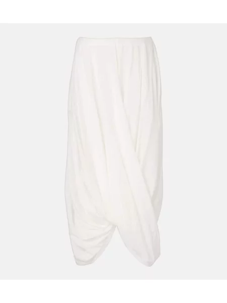 Fusta maxi Toteme drapată alb