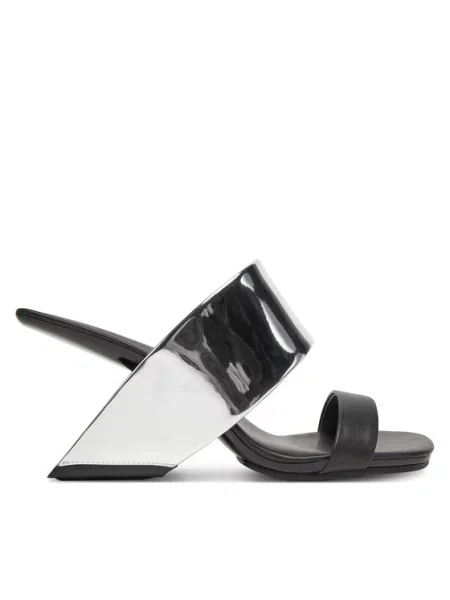 Шлепанцы United Nude на липучках серебряные