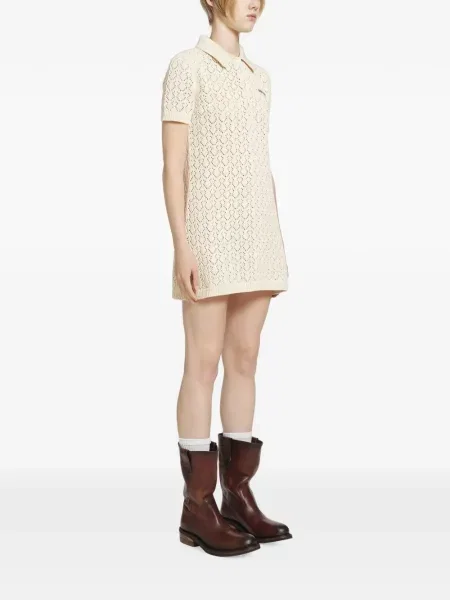 Rochie mini Miu Miu tricotate cu autograf