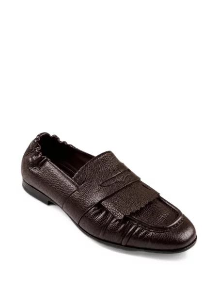 Pantofi loafer Anips cu franjuri maro